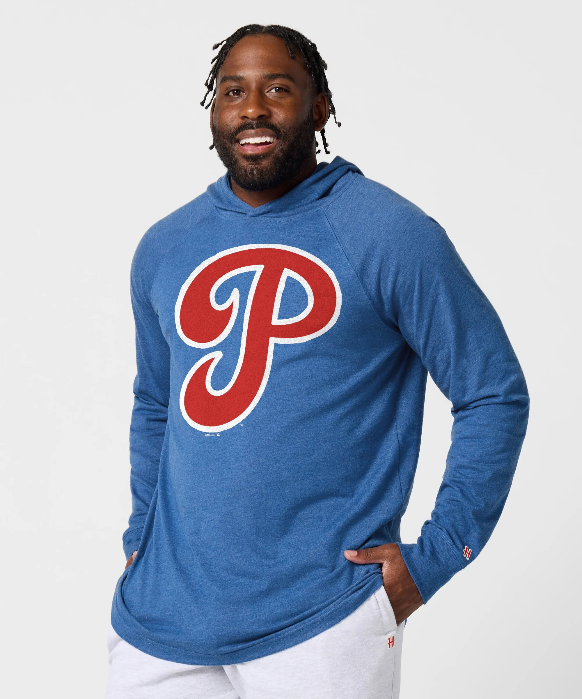 Philadelphia Phillies Cap Logo '34 Lightweight Hoodie - Image 3
