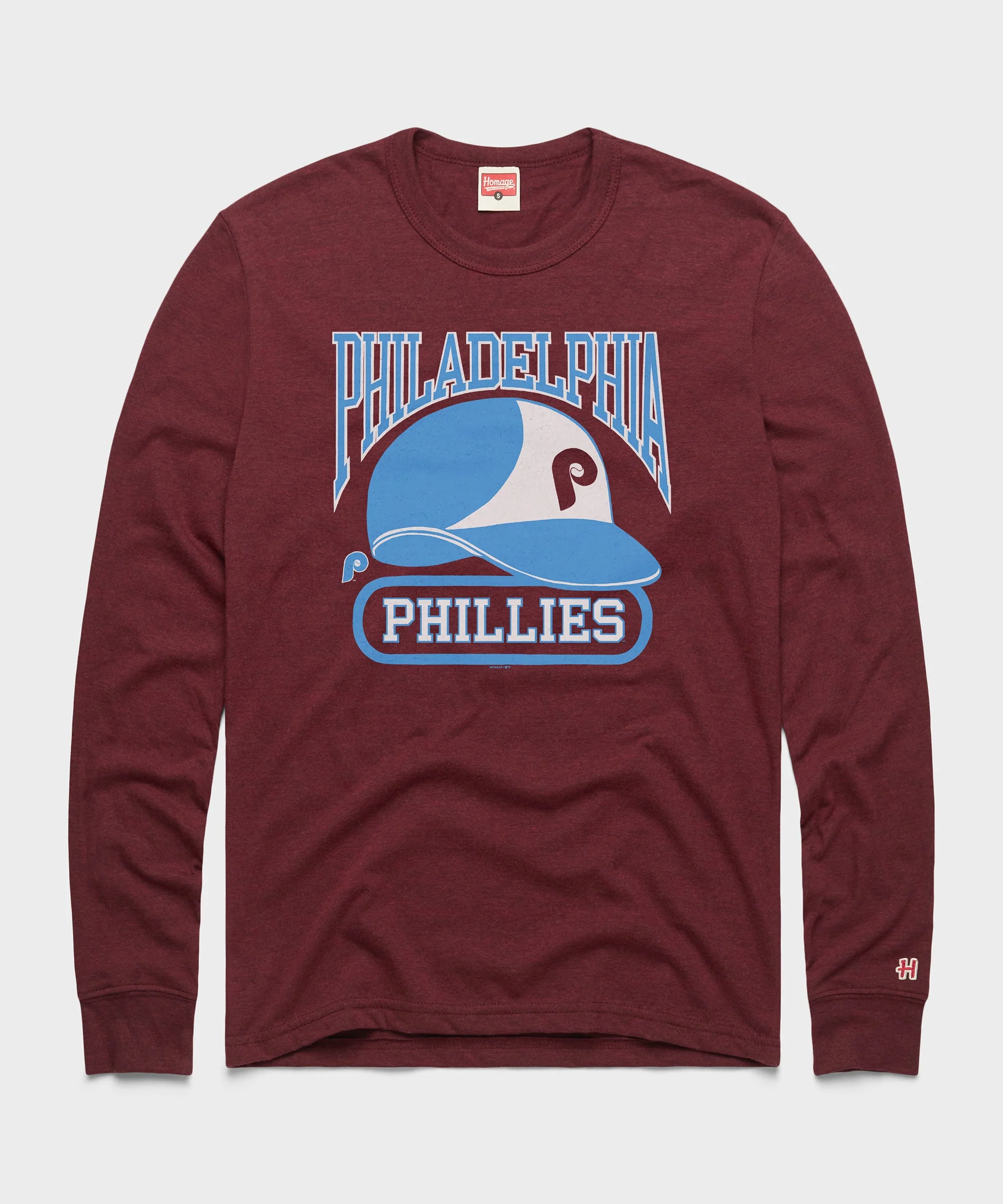 Philadelphia Phillies Helmet Long Sleeve Tee