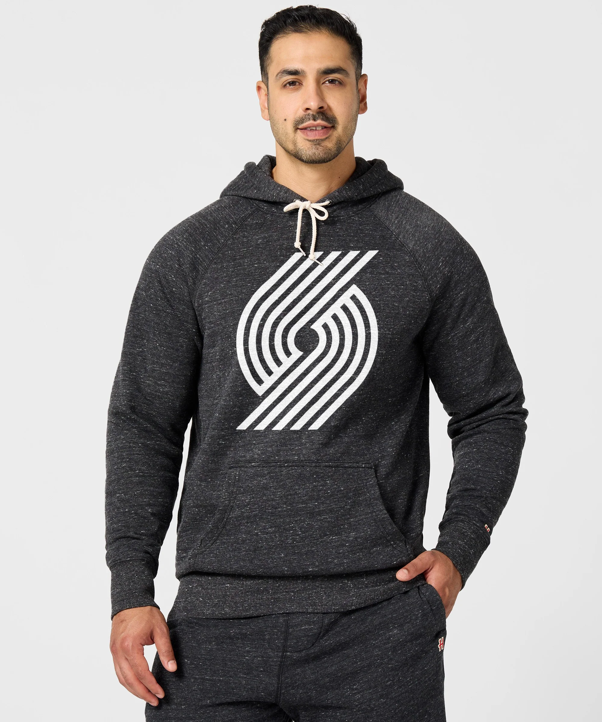 Portland Trail Blazers Blacktop Logo Hoodie - Image 3