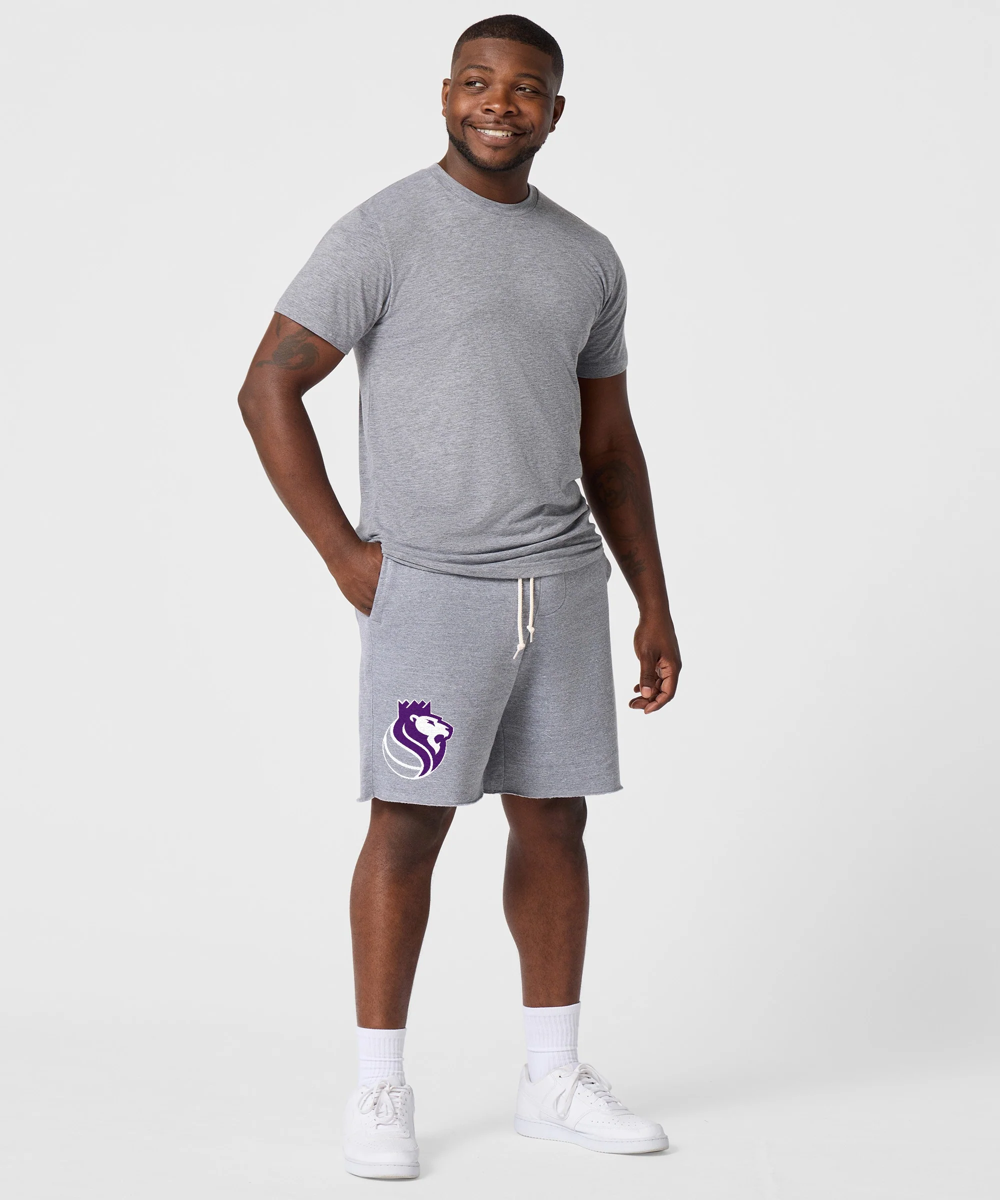 Sacramento Kings Logo Sweat Shorts - Image 5