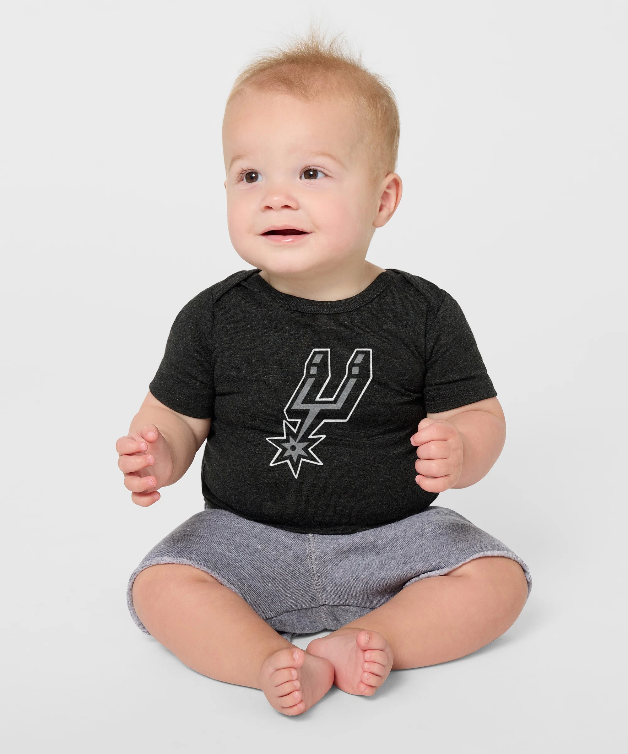 San Antonio Spurs Logo Baby One Piece - Image 3