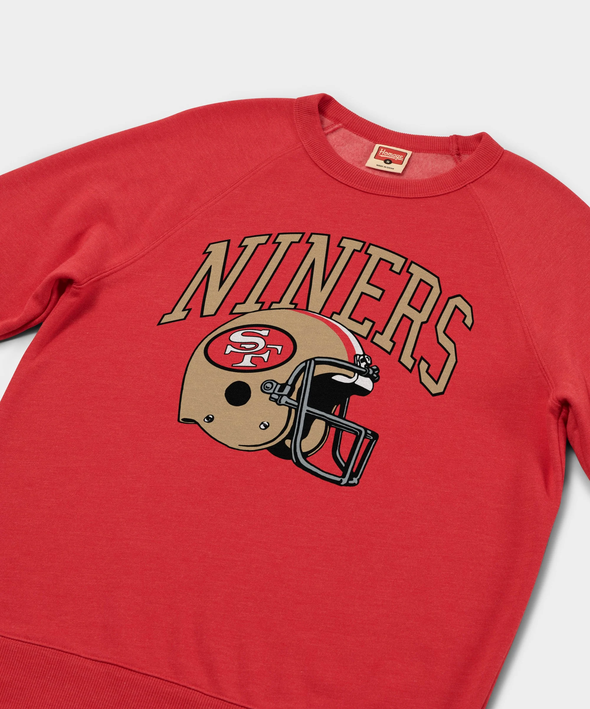 San Francisco 49ers Helmet Retro Crewneck - Image 2