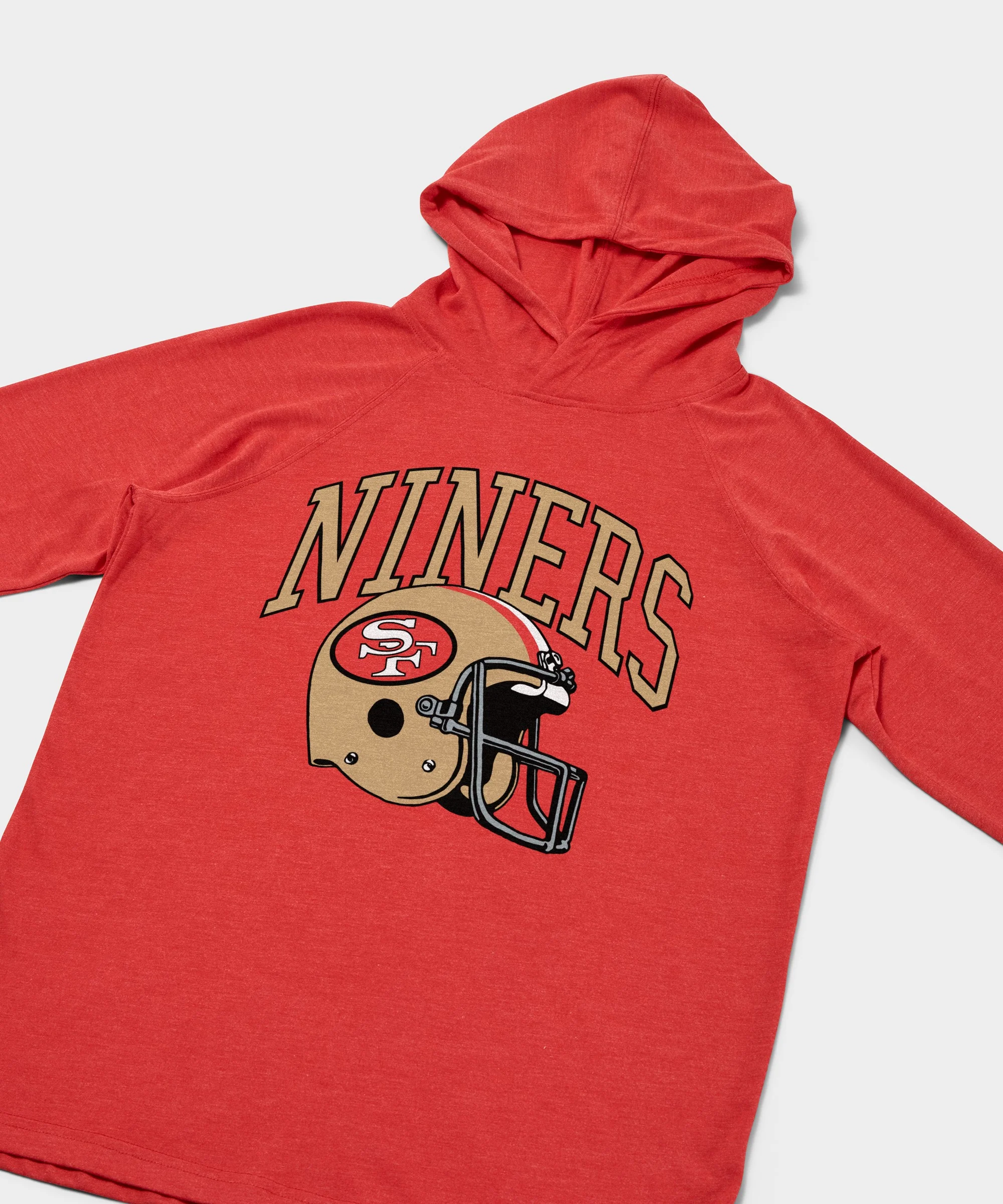 San Francisco 49ers Helmet Retro Lightweight Hoodie - Image 2
