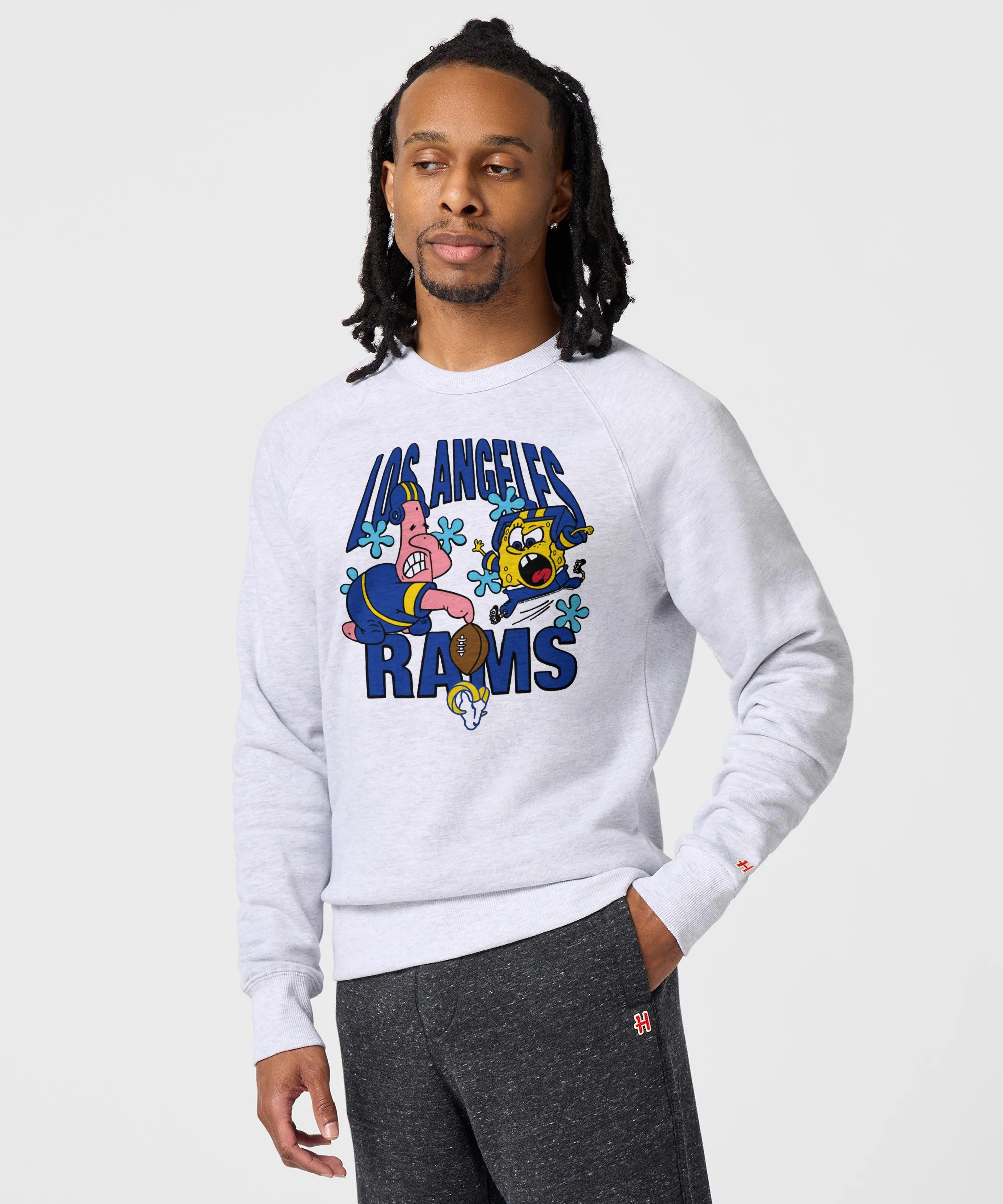 SpongeBob And Patrick X LA Rams Crewneck - Image 3