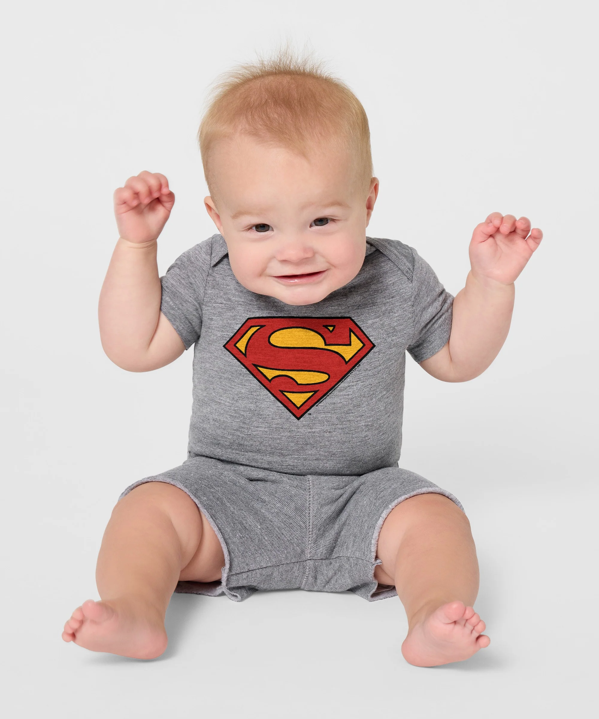 Superman Logo Baby One Piece - Image 3