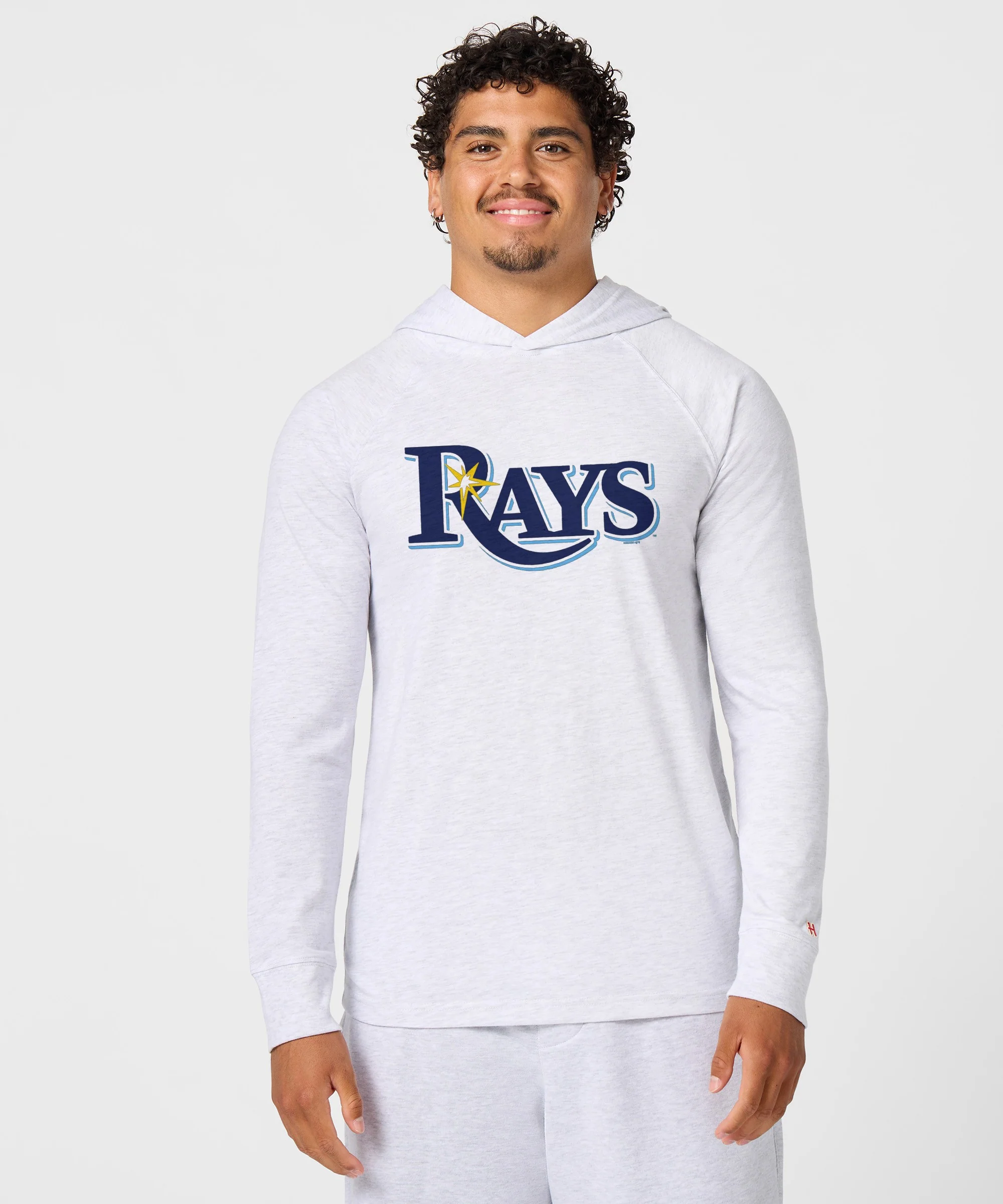 Tampa Bay Rays Jersey Logo '19 Lightweight Hoodie - Image 3