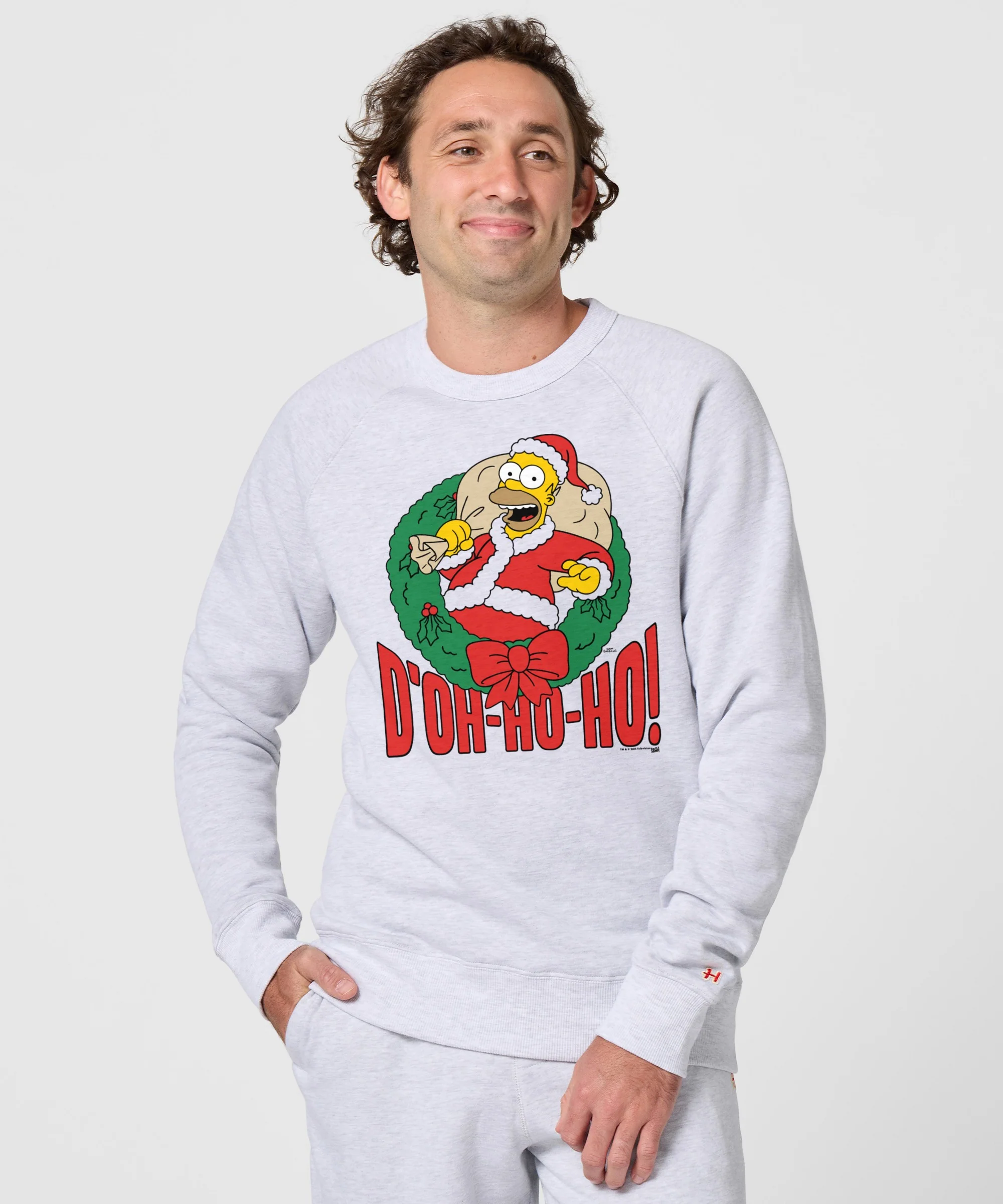 The Simpsons Homer D'oh-Ho-Ho Crewneck - Image 3