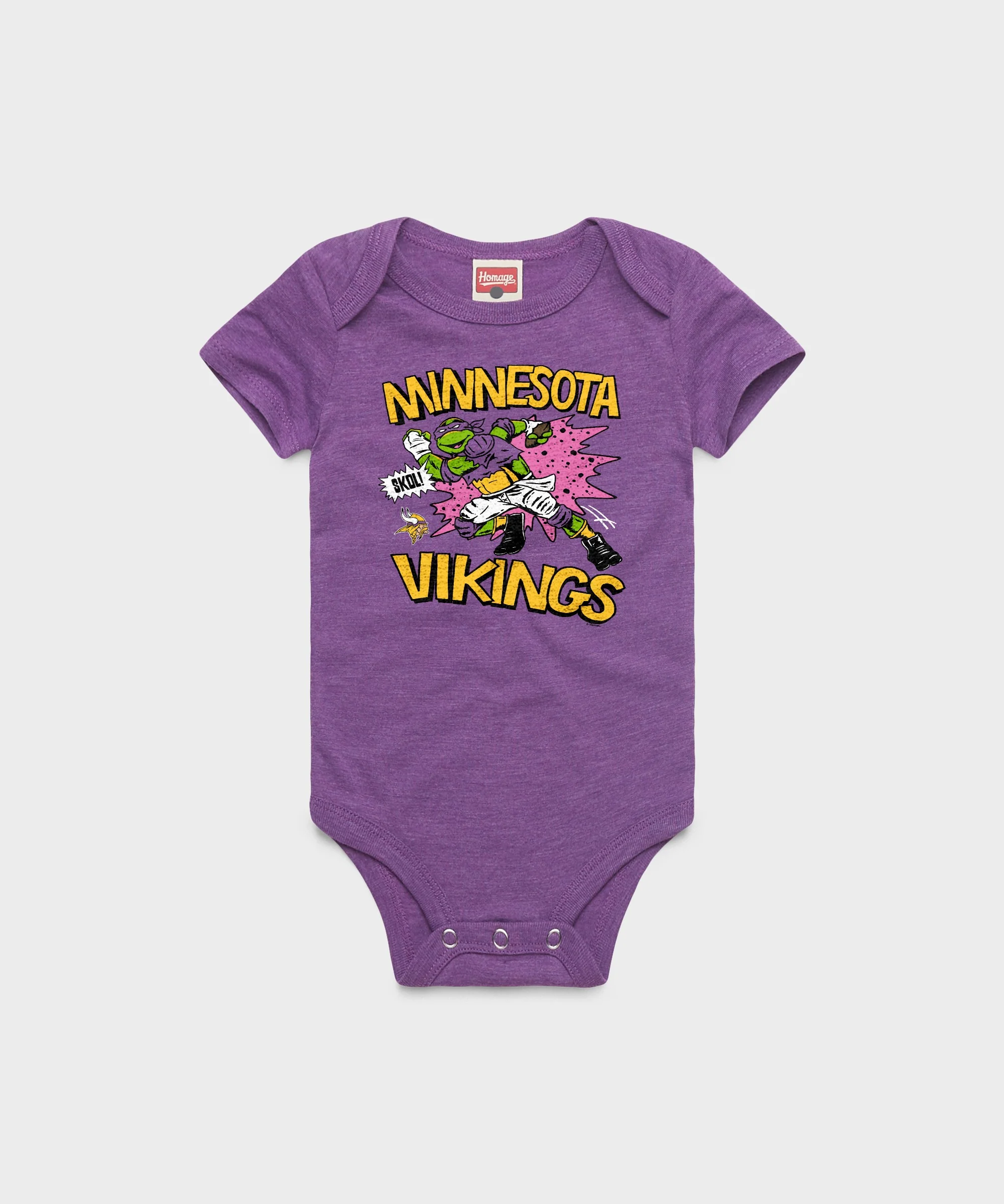 TMNT Donatello x Minnesota Vikings Baby One Piece