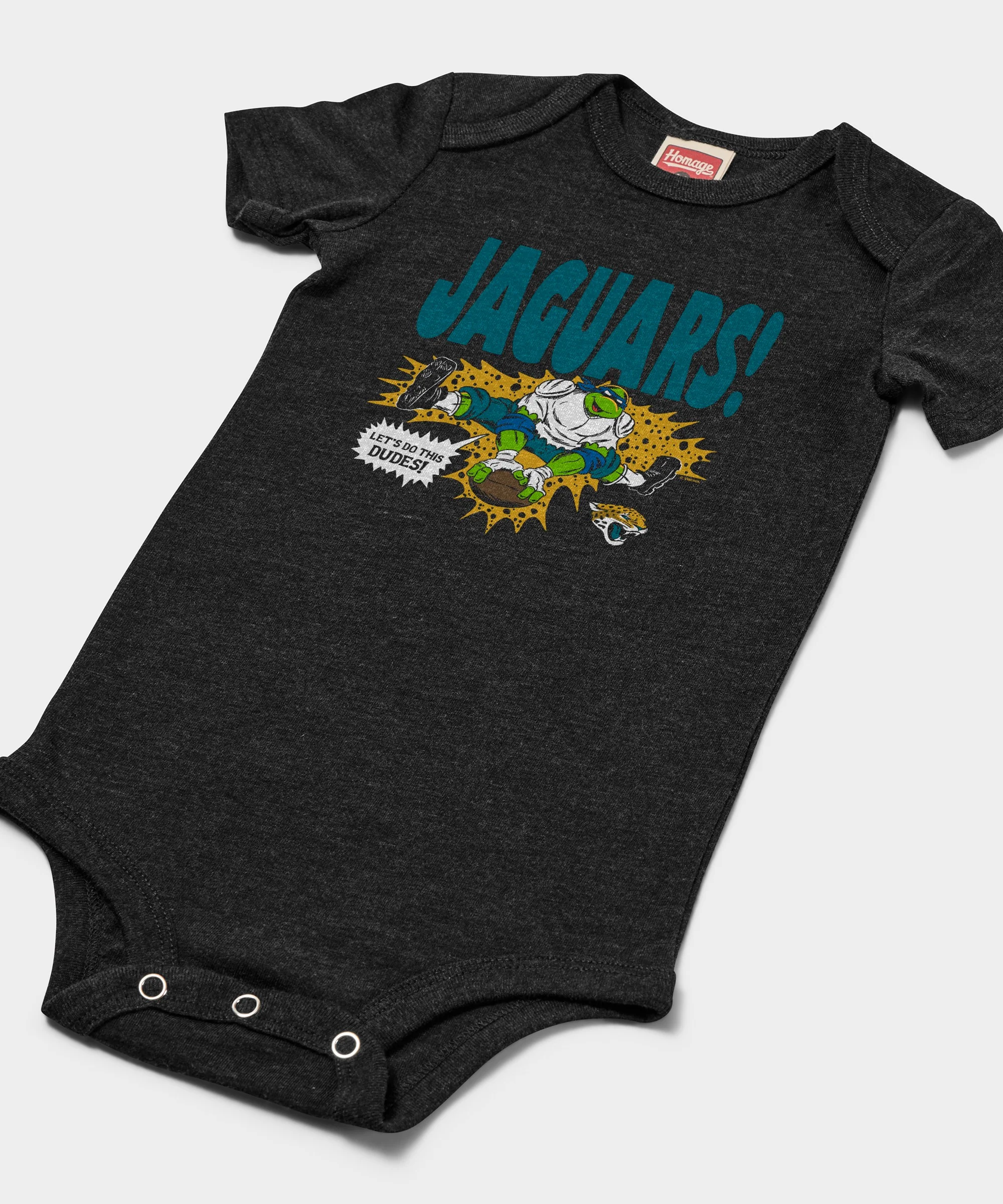 TMNT Leonardo x Jacksonville Jaguars Baby One Piece - Image 2