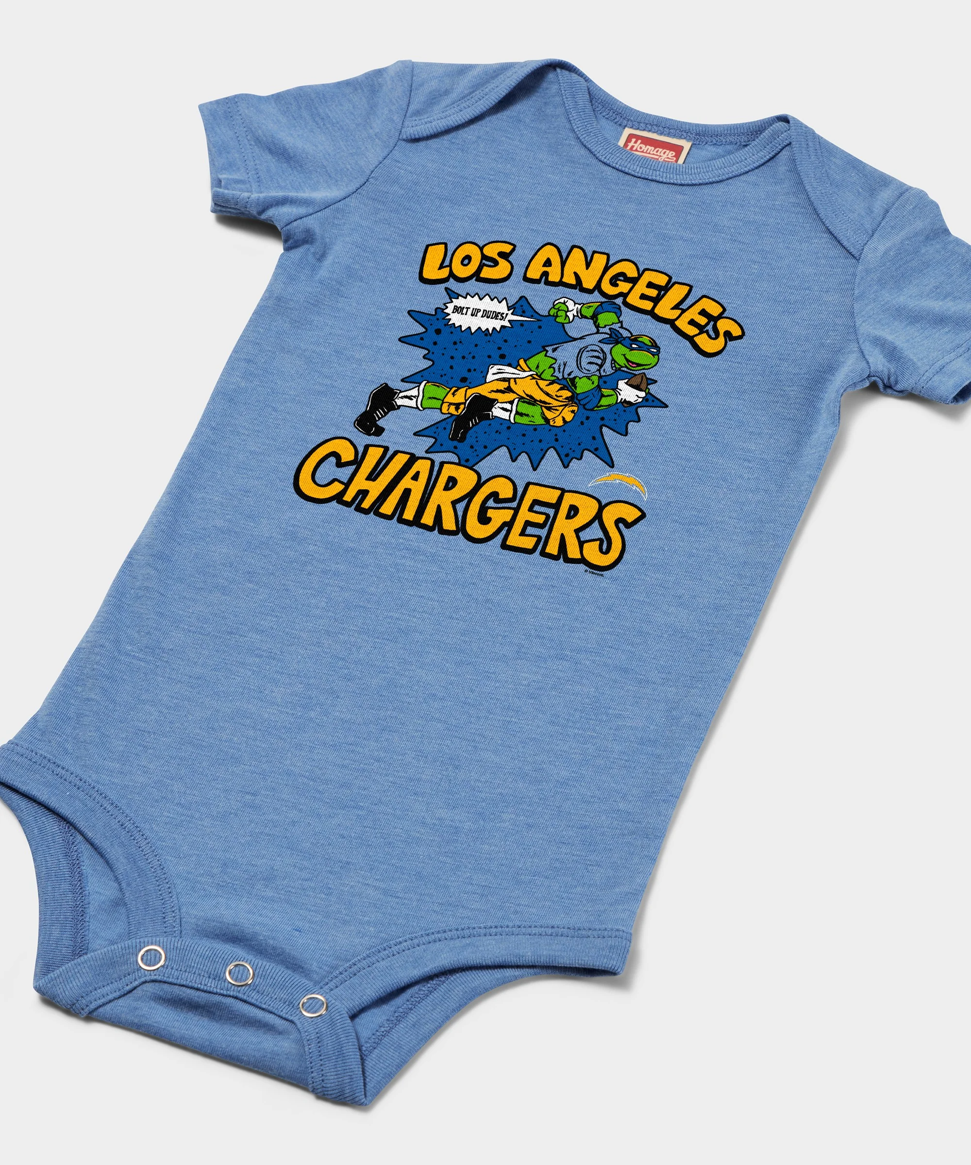TMNT Leonardo x Los Angeles Chargers Baby One Piece - Image 2