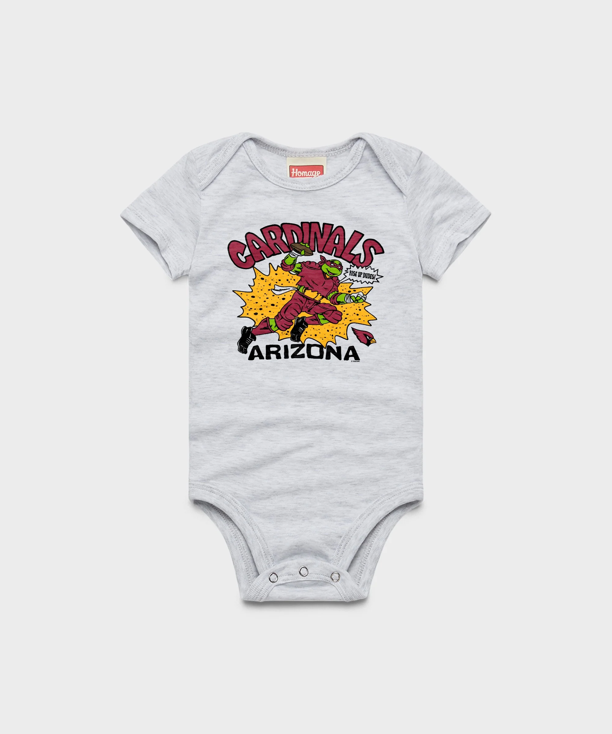 TMNT Raphael x Arizona Cardinals Baby One Piece