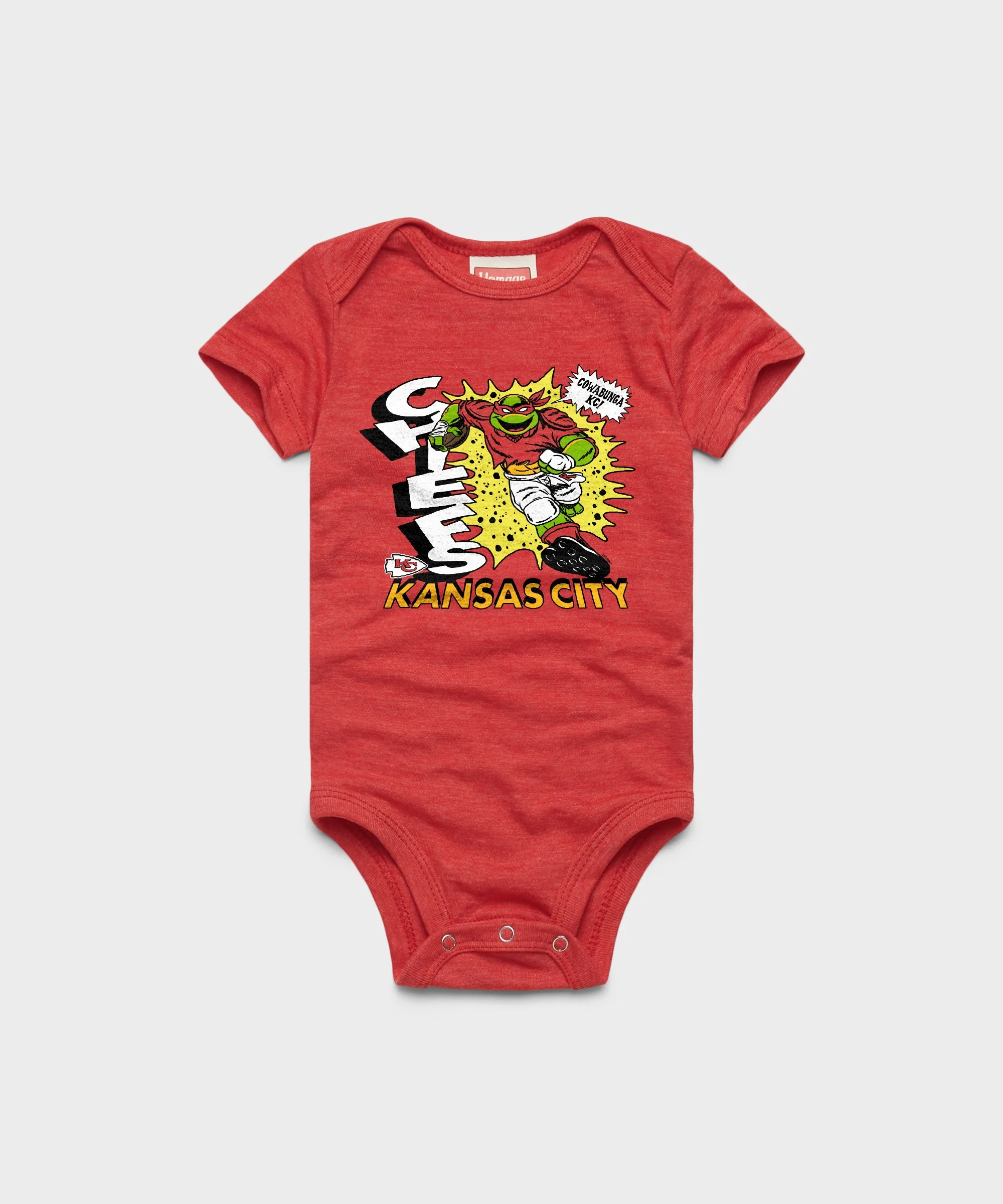 TMNT Raphael x Kansas City Chiefs Baby One Piece