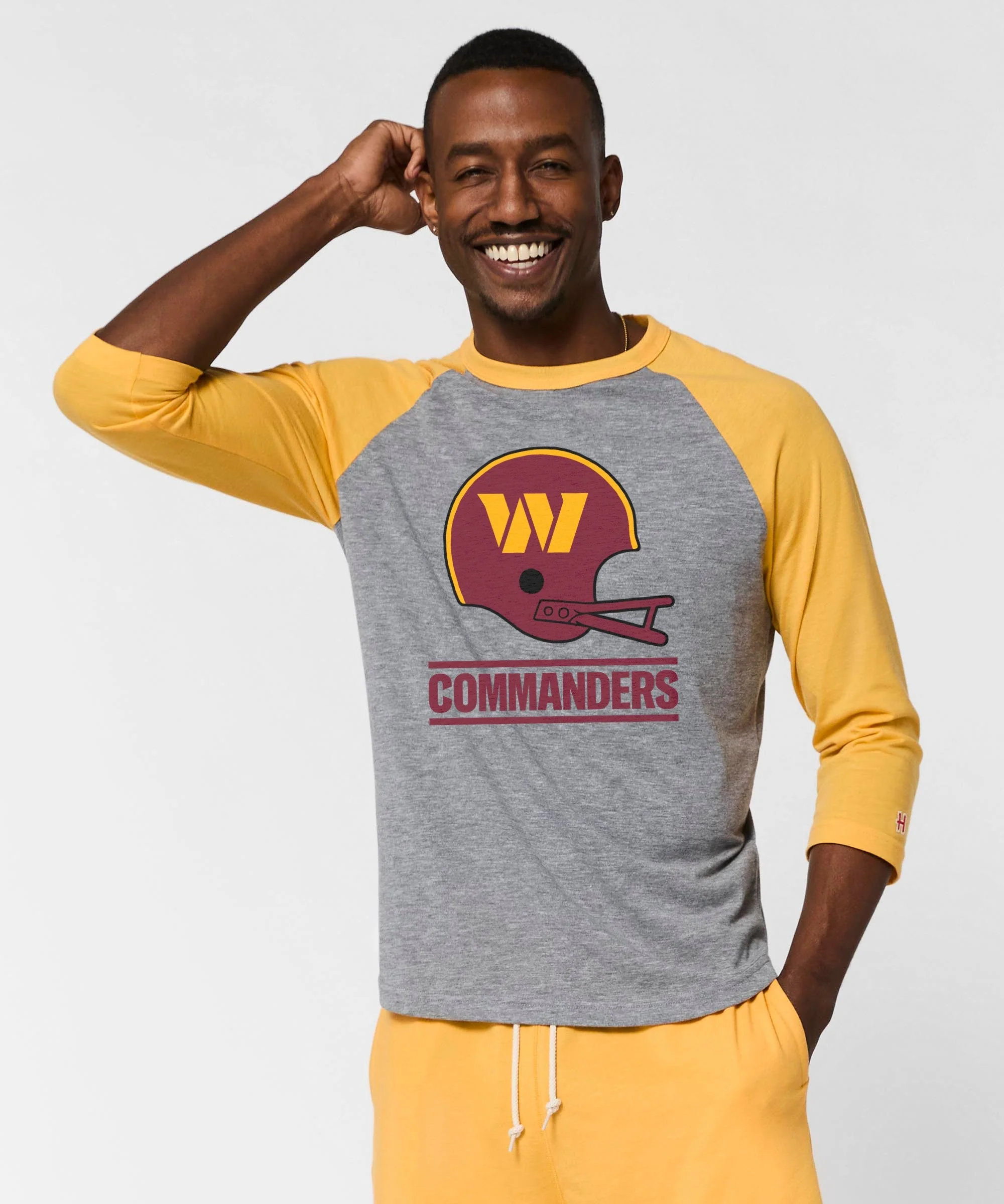 Washington Commanders Big Helmet Raglan - Image 3