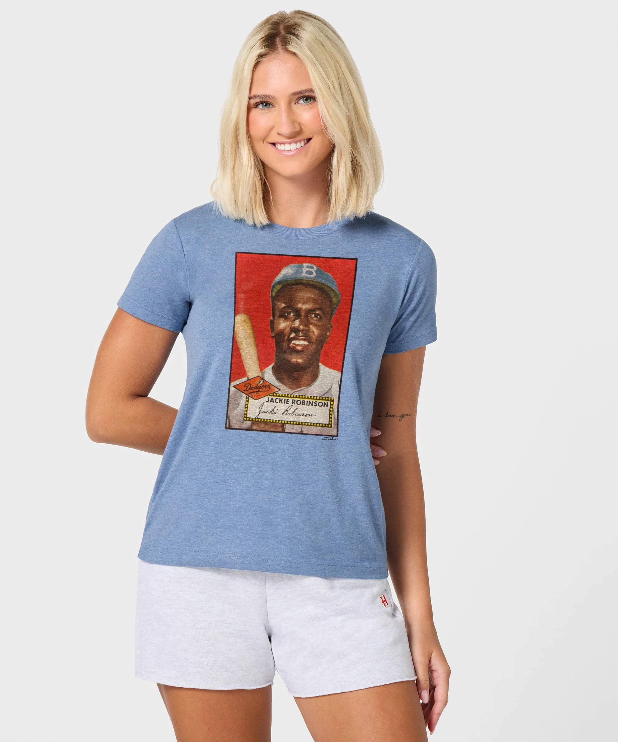 Women's 1952 Topps Baseball Jackie Robinson Dodgers - Image 3