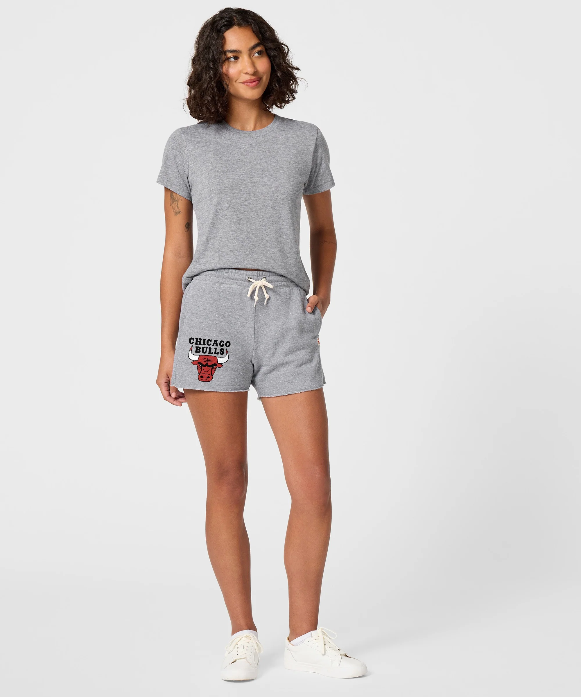 Women's Chicago Bulls Logo Sweat Shorts - Image 5