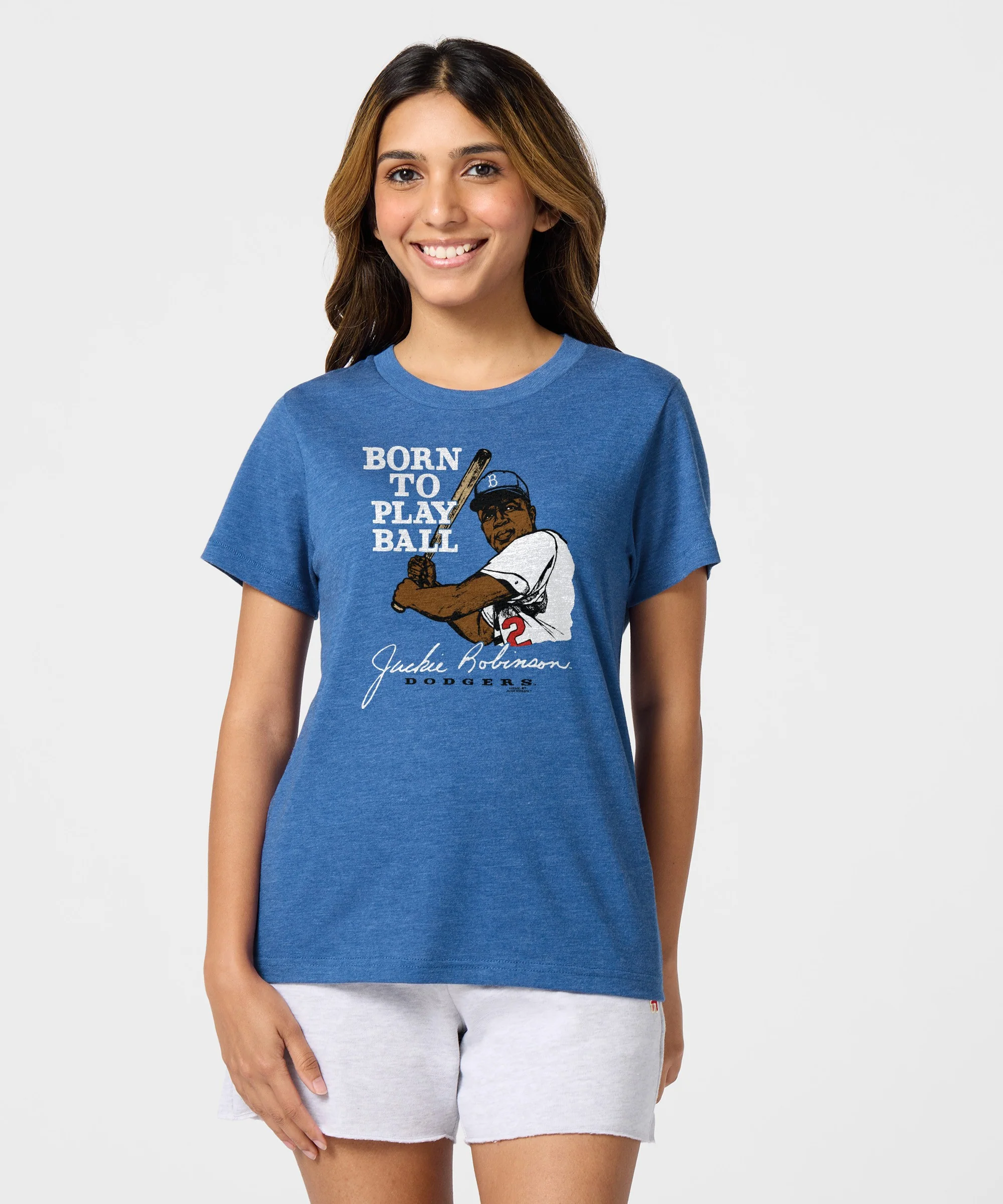 Women's Jackie Robinson Born To Play Ball - Image 3