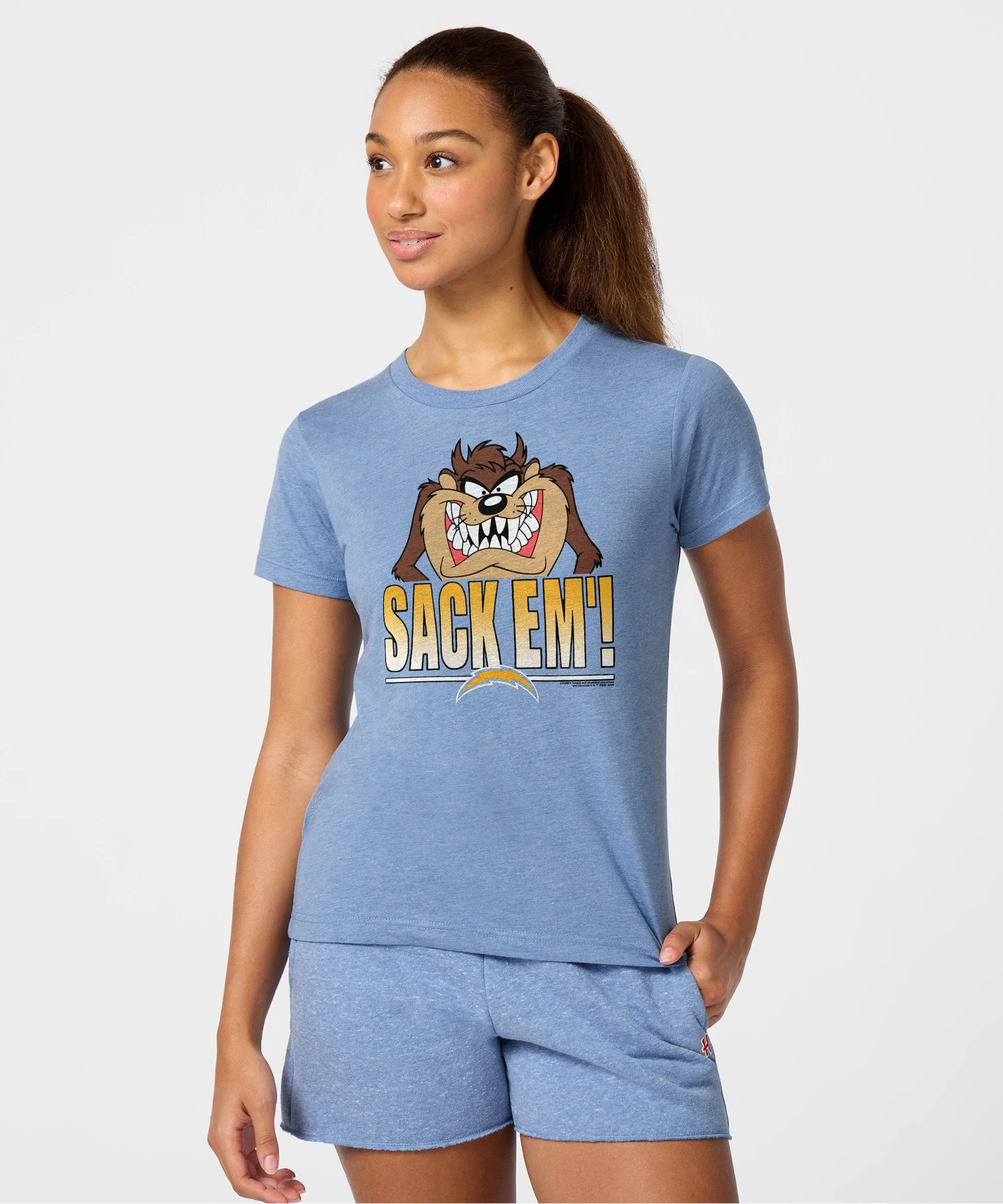 Women's Looney Tunes Taz Sack Em' x Los Angeles Chargers - Image 3