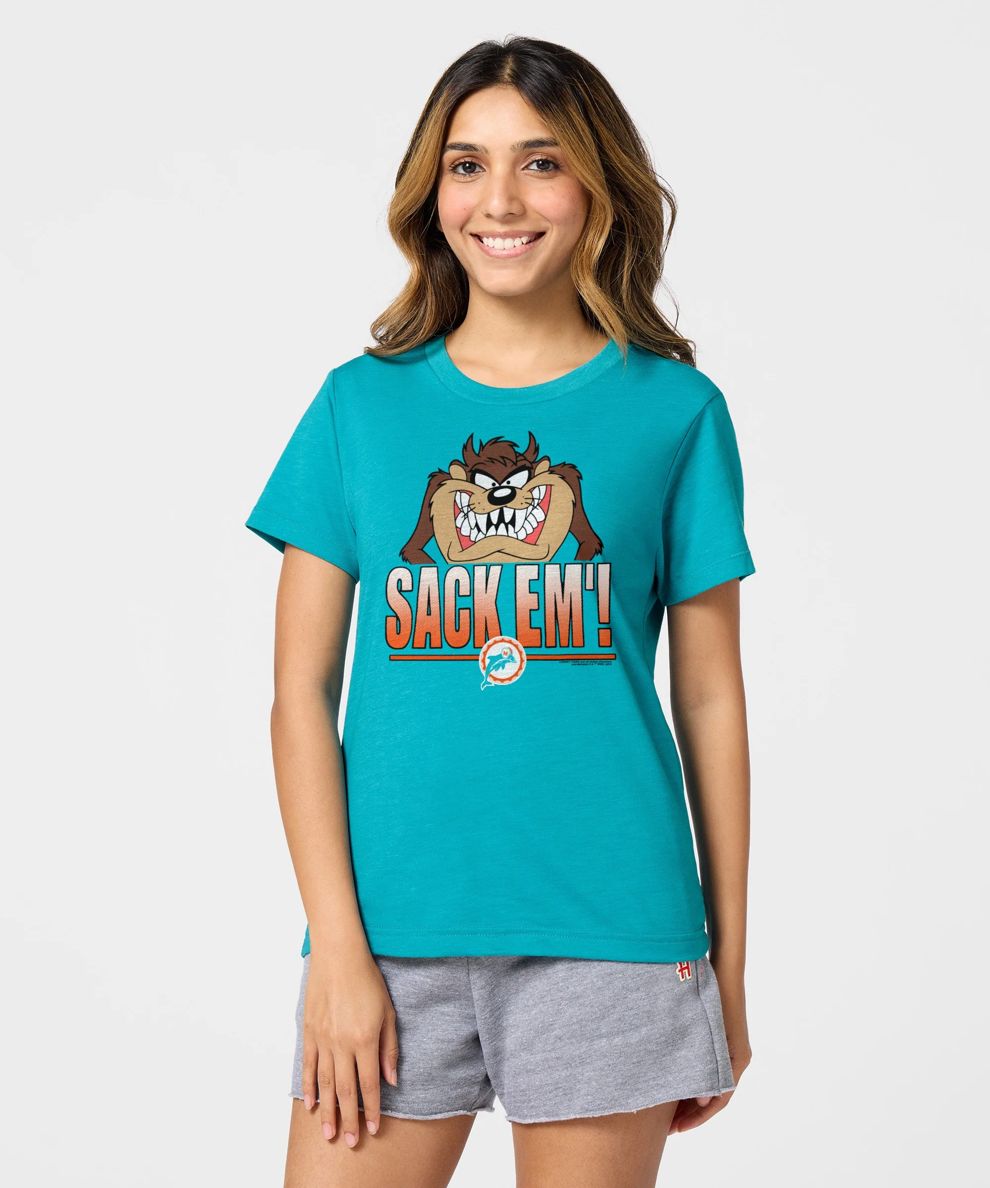 Women's Looney Tunes Taz Sack Em' x Miami Dolphins - Image 3