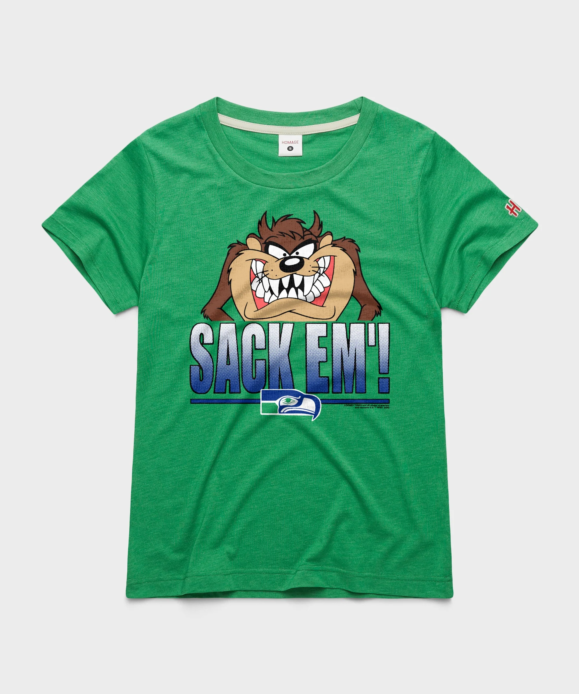 Women's Looney Tunes Taz Sack Em' x Seattle Seahawks