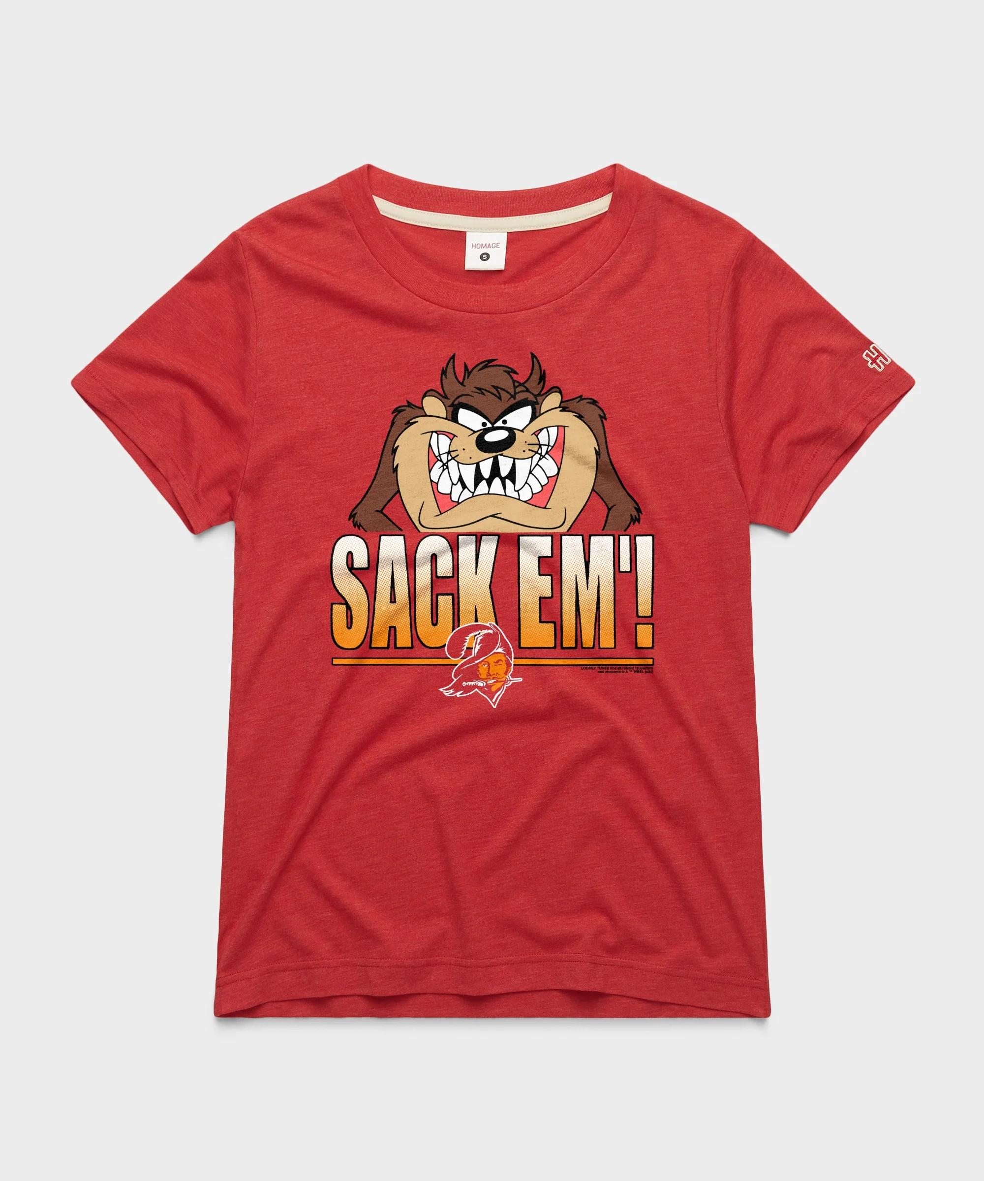 Women's Looney Tunes Taz Sack Em' x Tampa Bay Buccaneers
