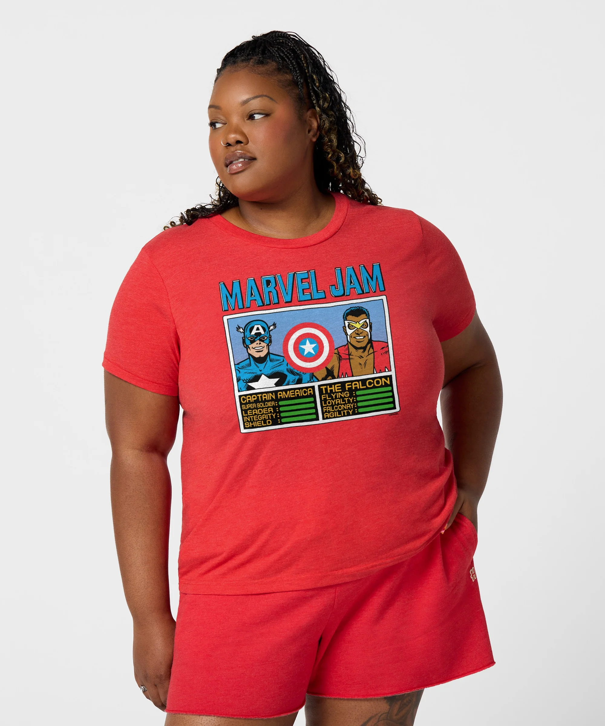 Women's Marvel Jam Captain America And The Falcon - Image 3