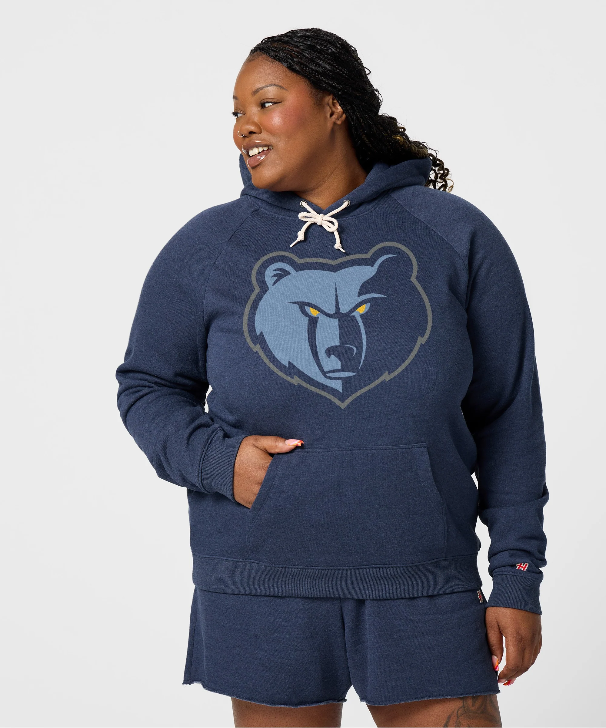 Women's Memphis Grizzlies Logo Hoodie - Image 3
