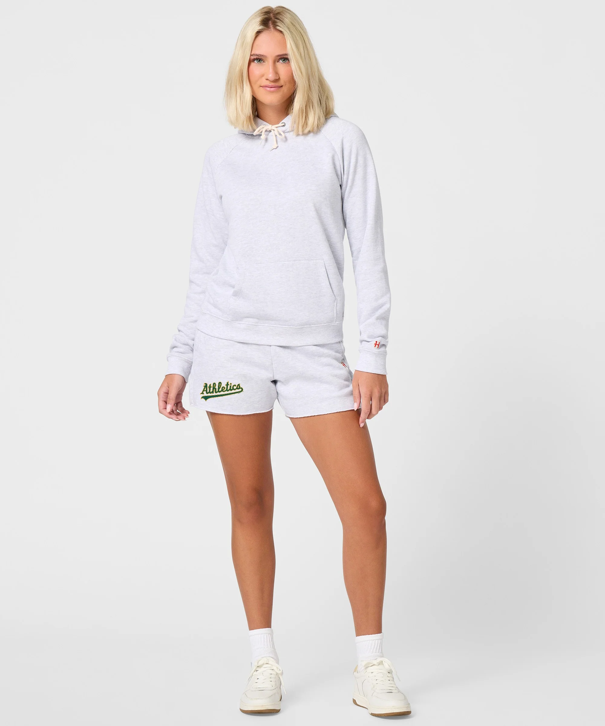 Women's Oakland Athletics Jersey Logo '93 Sweat Shorts - Image 5