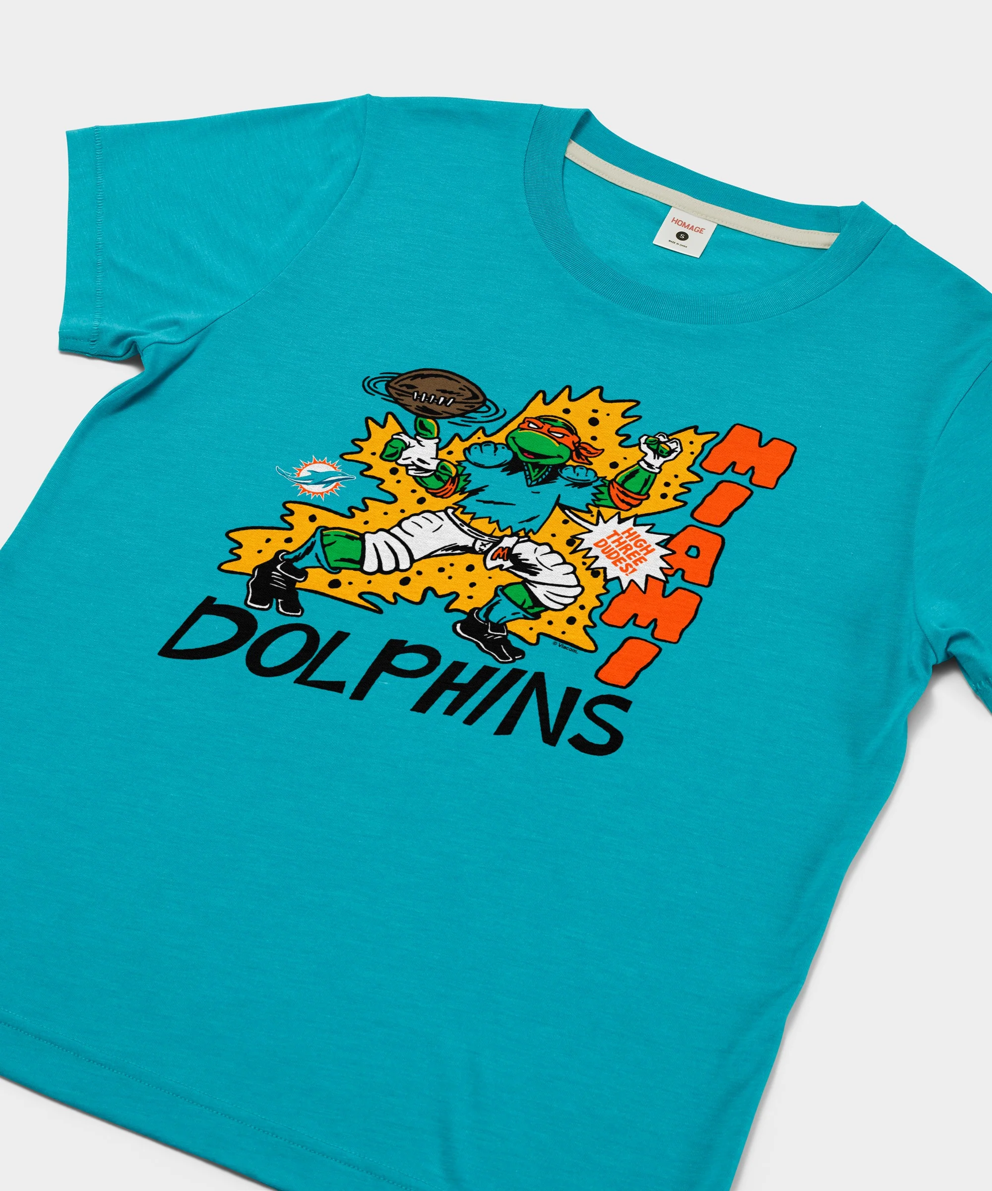Women's TMNT Michelangelo x Miami Dolphins - Image 2