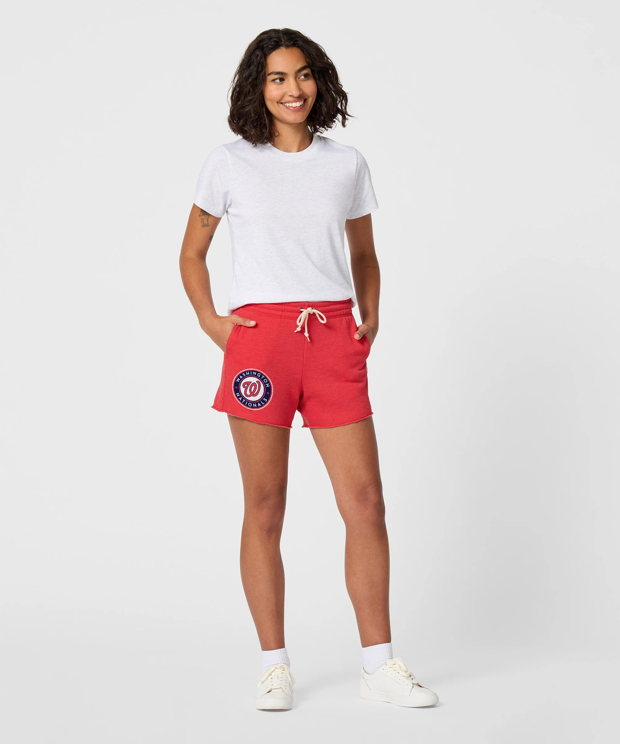 Women's Washington Nationals '11 Sweat Shorts - Image 5