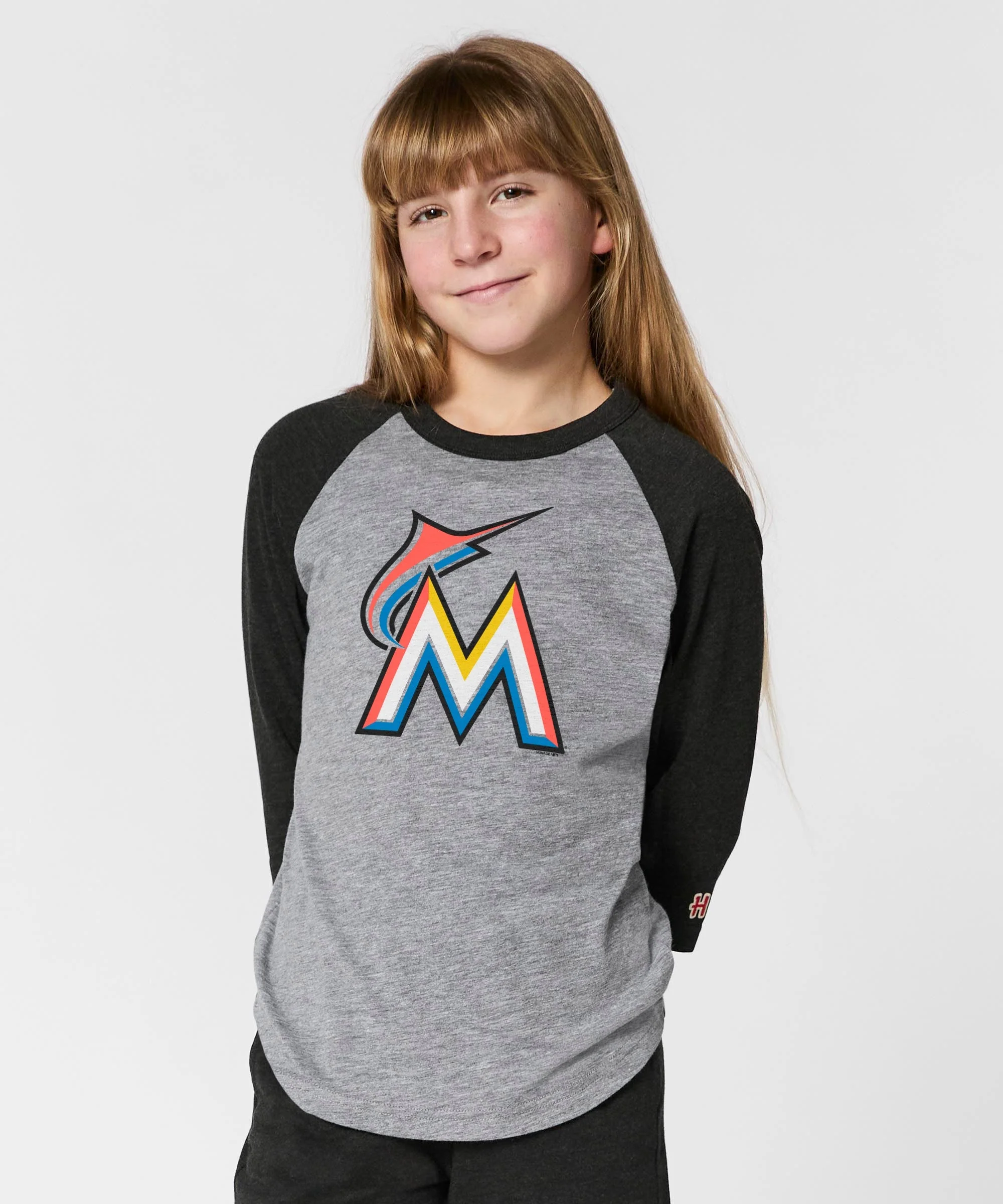 Youth Miami Marlins '17 Raglan - Image 3