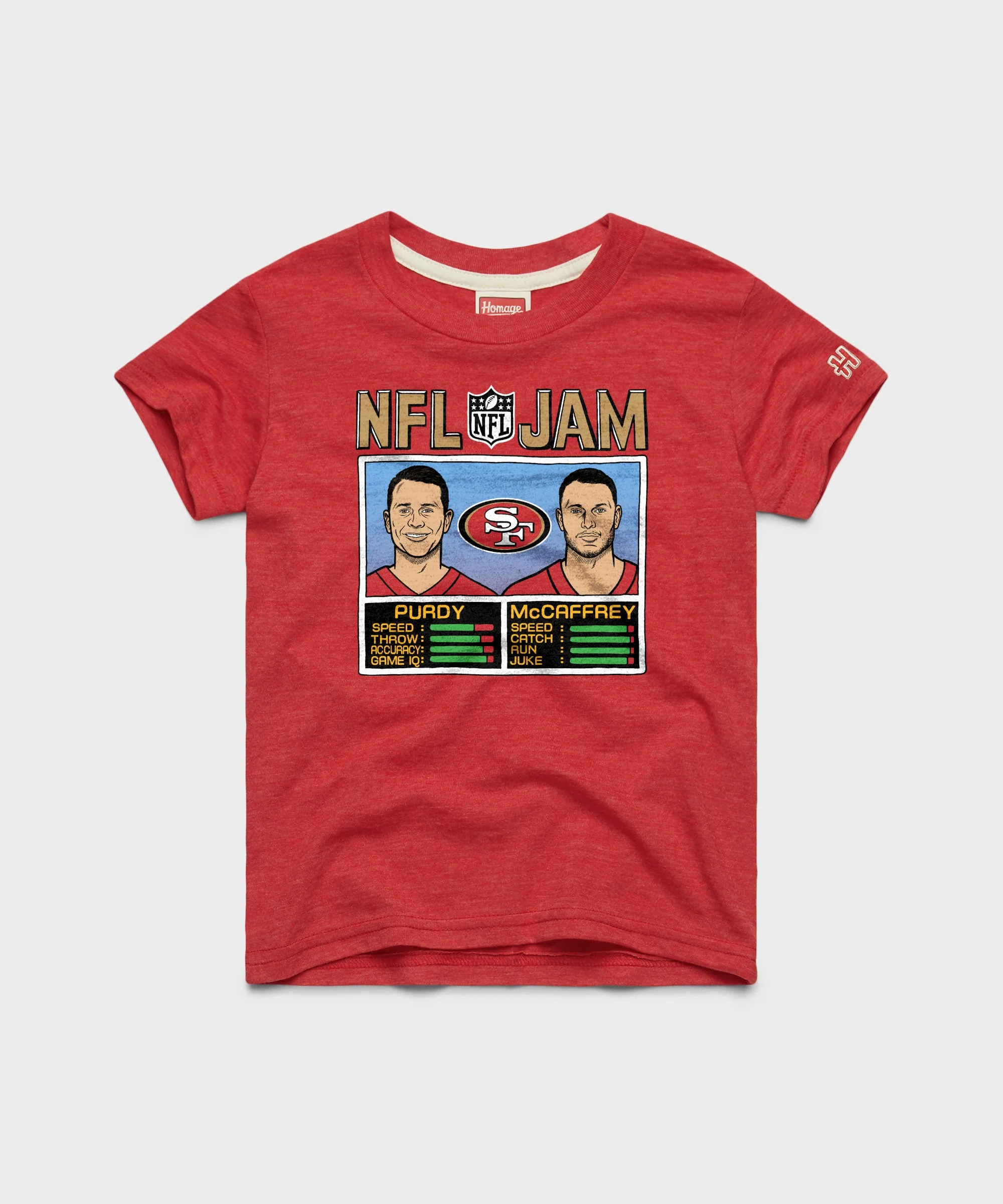 Youth NFL Jam 49ers Purdy And McCaffrey