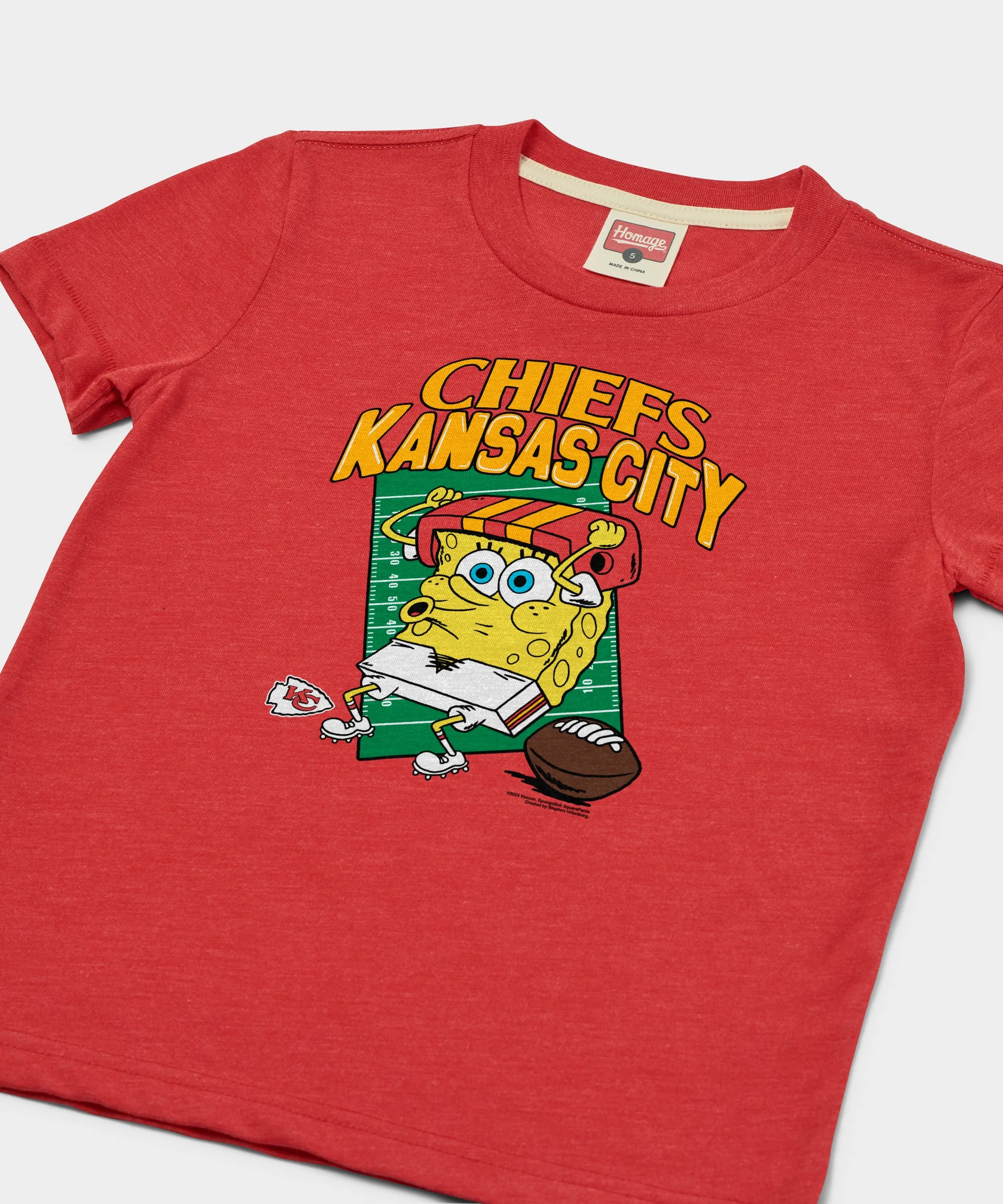 Youth SpongeBob SquarePants x Kansas City Chiefs - Image 2
