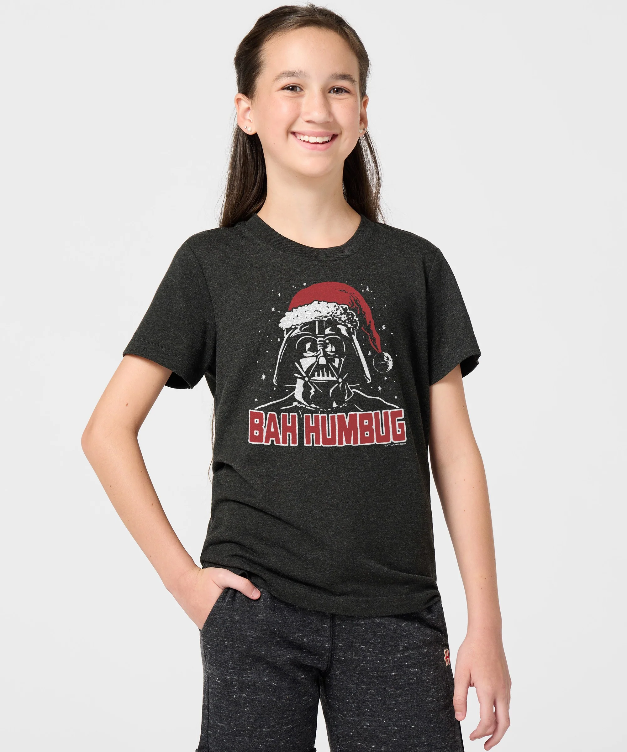 Youth Star Wars Darth Vader Bah Humbug - Image 3