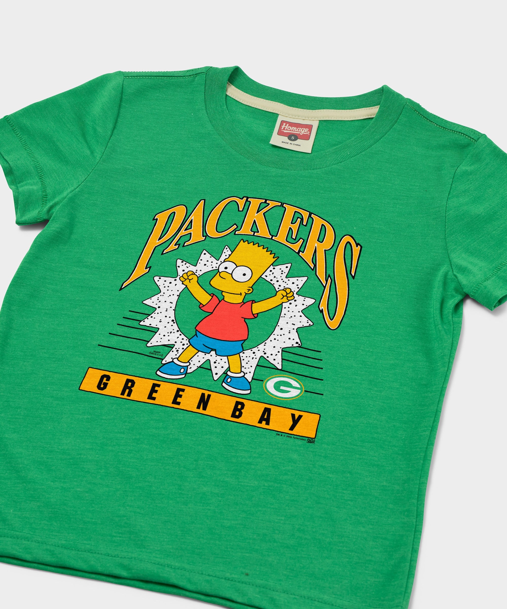 Youth The Simpsons Bart x Green Bay Packers - Image 2